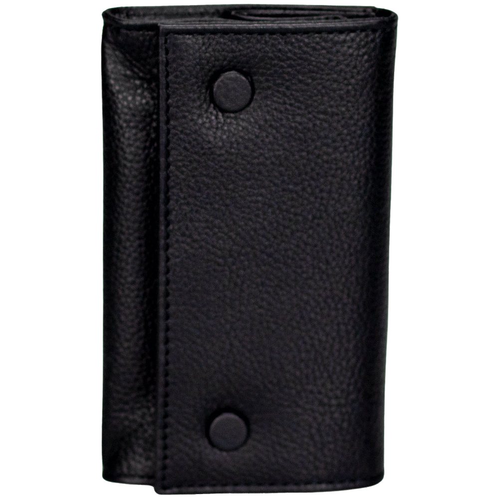 Wellauer Roll-up pouch ‘Black’ genuine leather