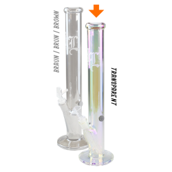 Black Leaf Neverland Bong with Rainbow Metal Effect Transparent