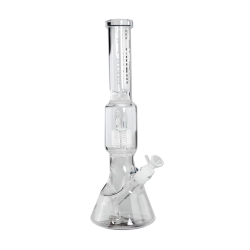 Blaze Glass Ice Bong vs. Fire mit Trommelperkolator transparent