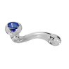 Pipe en verre bleu