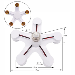 Adaptateurs avec douille E27 pour lampes LED avec douille E27