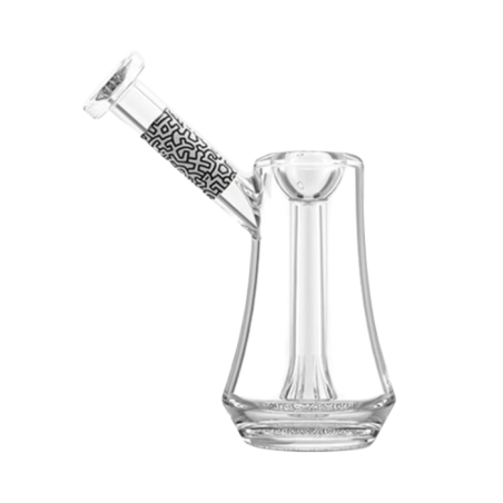 Keith Haring Glass Bubbler Noir-Blanc