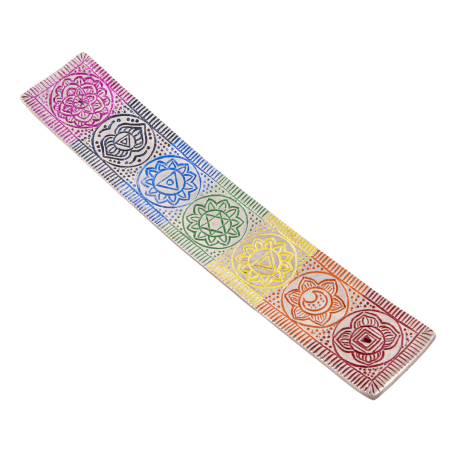 Chakra chopstick holder white metal