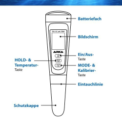 Arka Appareil de mesure PH/TDS/EC Combo