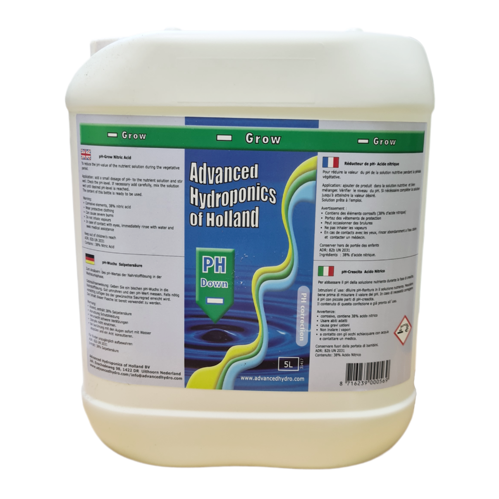 Advanced Hydroponics PH Minus Grow 5 L