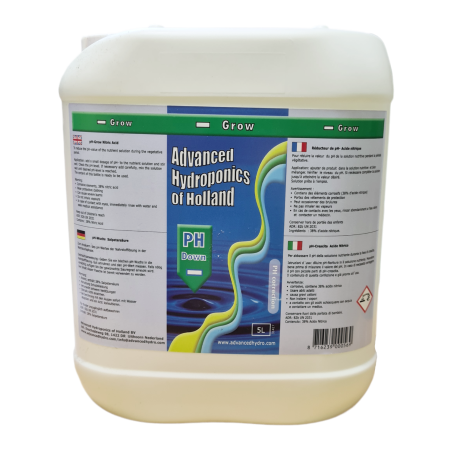 Advanced Hydroponics PH Minus Grow 5 L