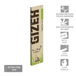 Gizeh Chanvre & herbe King Size Slim