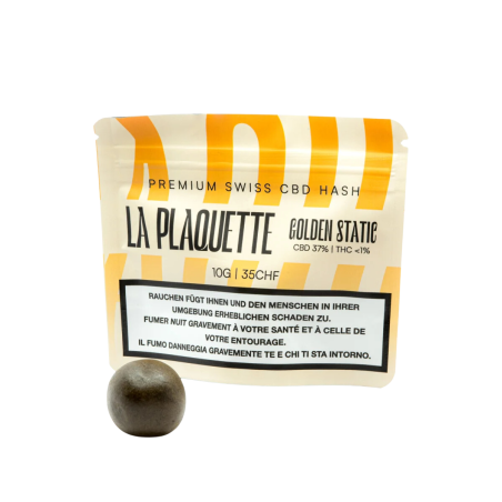 La Plaquette CBD Hash Golden Static 10g