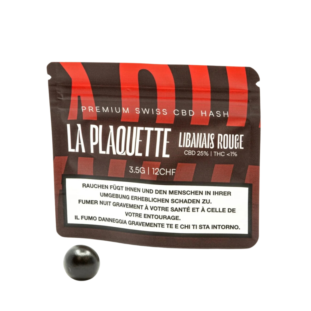 La Plaquette CBD Hash Libanais Rouge 3.5g