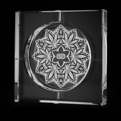 Mandala Hashtray mit Geschenkbox