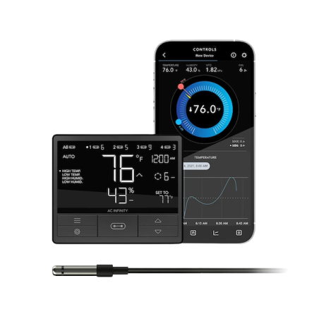 AC Infinity Controller 69, independent programmes for four appliances, Bluetooth