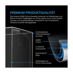 AC Infinity Advance Grow Tent System 60x120x180, 3 plant set