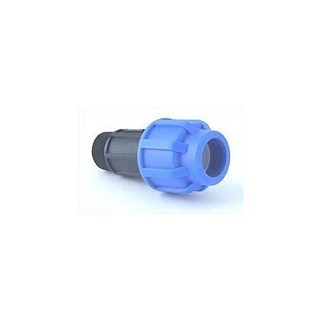  - Watering - PE-Coupling 20 to 3/4 (Ext.Thread), bolted