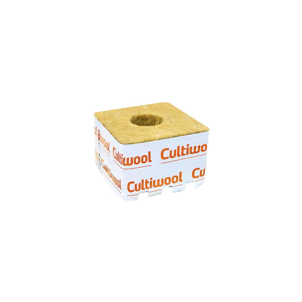 Cultiwool - Cube 10cm with 40 mm Hole