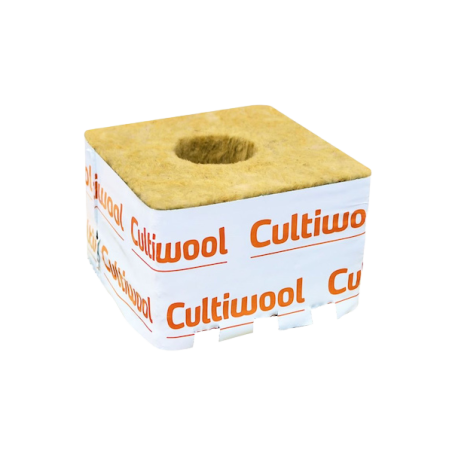 Cultiwool - Cube 10cm with 40 mm Hole