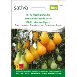 Sativa Pear-shaped yellow  – organic cherry tomato