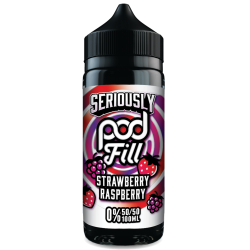 Doozy Vape Seriously Pod Fill Strawberry Raspberry, 100ml