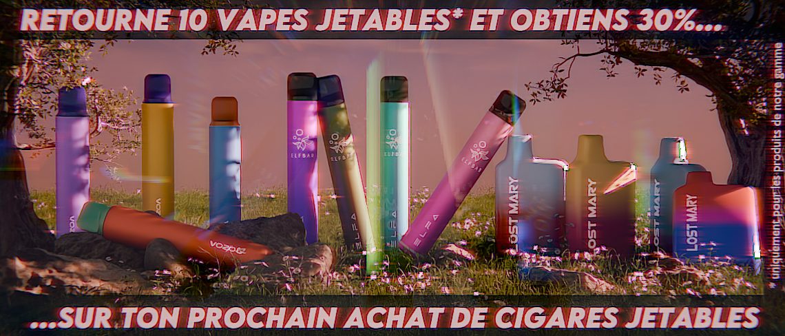 Action e-cigarettes jetables